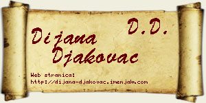 Dijana Đakovac vizit kartica